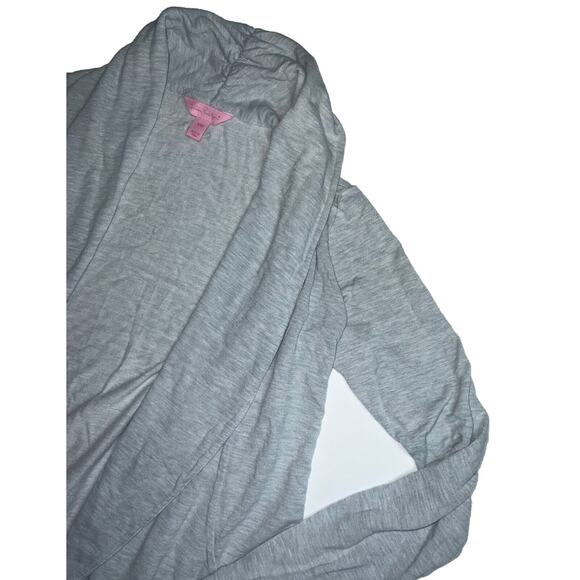 Lilly Pulitzer Cardigan Women’s Size XXS Gray Open Front Shawl Collar Sweater - Picture 3 of 16